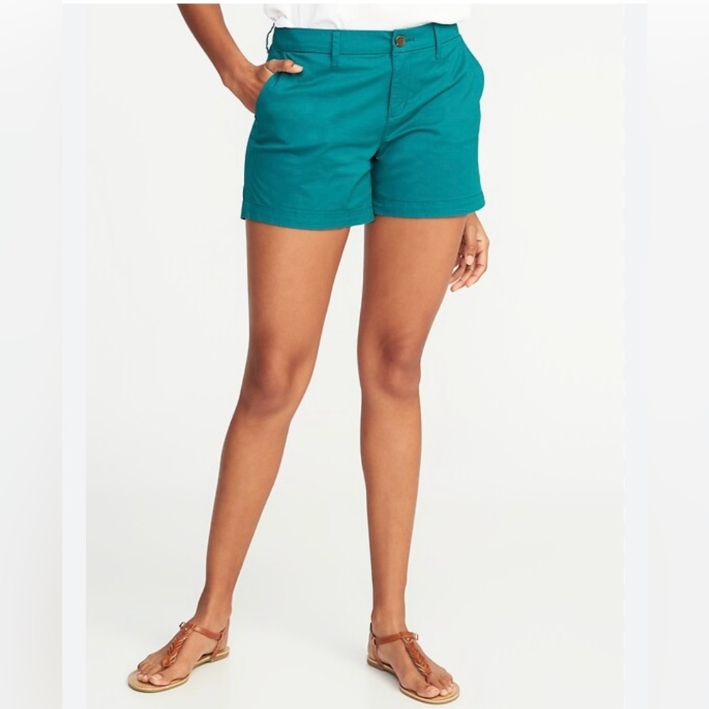 Columbia women’s size 8 Chino shorts teal blue color - Picture 1 of 7
